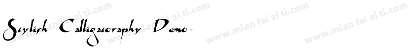 Stylish Calligatoraphy Demo字体转换